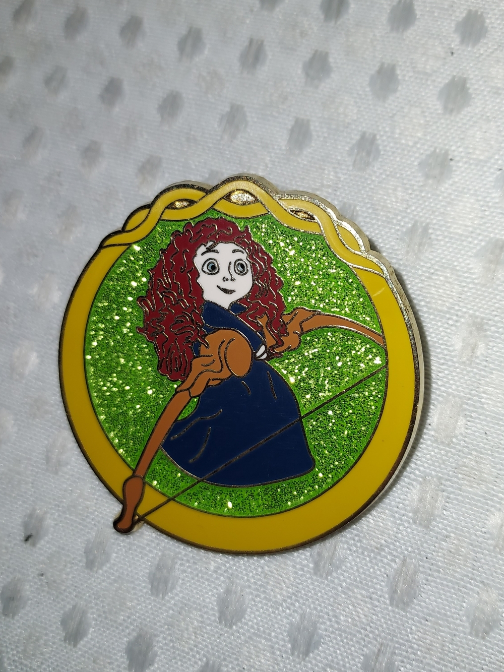 Disney Merida  Archer Enamel Pin - Green & Yellow